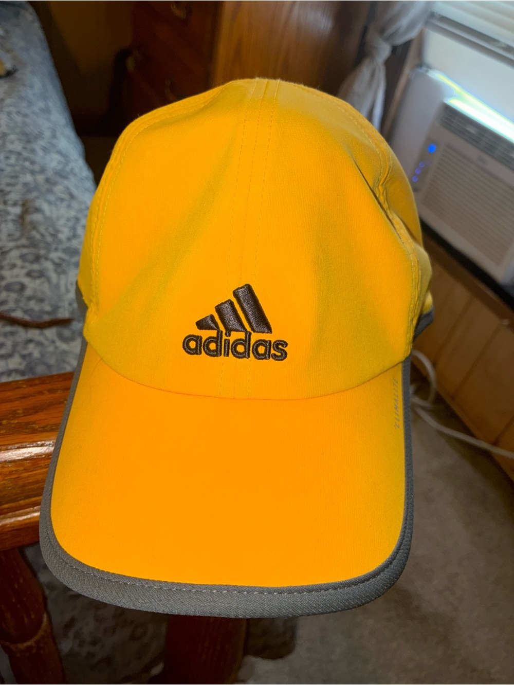 adidas Kids Bright Yellow Cap with Black Logo